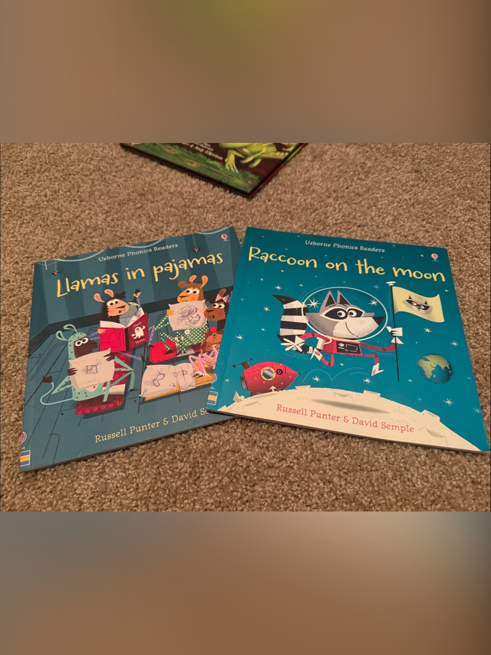 Racoon on the Moon & Llamas in pajamas books